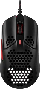 "HyperX Pulsefire Haste" - žaidimų pelė (juoda-raudona), dvipusė, optinė, A tipo USB, 16000 DPI, ju…