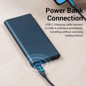 "Vention" USB 2.0 vyriškos ir USB-C moteriškos lyties adapteris Juodas PVC tipas, USB A, USB C, juodas