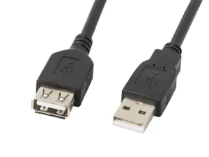 LANBERG CA-USBE-10CC-0050-BK "Lanberg" USB 2.0 AM-AF ilgintuvas 5 m juodas