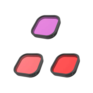 Objektyvo vandeniui atsparių filtrų rinkinys "Telesin", skirtas "GoPro Hero 9" / "Hero 10" / "Hero 11" (GP-FLT-904)