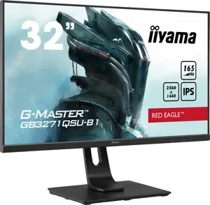 Monitorius iiyama G-MASTER GB3271QSU-B1, 80 cm (31.5"), 2560 x 1440 pixels, Wide Quad HD, LED, 1 ms, Black