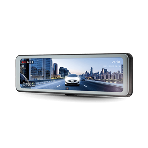 Mio MiVue R860WD, Dash Cam | GPS | Wi-Fi | Front and rear cams synchronized for recording with an unobstructed view; 11.26" IPS anti-glare touchscreen; Upgrade to the STARVIS 2 technology for clear details; Integrated high speed Wi-Fi – Quick pairing using QR code | Audio recorder