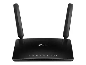 TP-Link Archer MR200, "Wi-Fi 5" (802.11ac), dviejų dažnių (2,4 GHz / 5 GHz), Ethernet LAN, 3G, juodas, stalinis maršrutizatorius