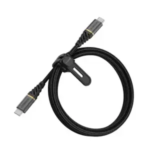"OTTERBOX" AUKŠČIAUSIOS KOKYBĖS USB C-C 1 M ILGIO GREITO ĮKROVIMO KABELIS, JUODAS
