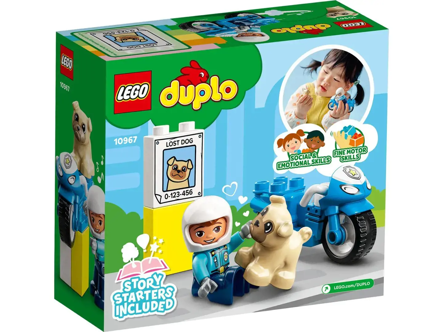 LEGO DUPLO 10967 Policijos motociklas