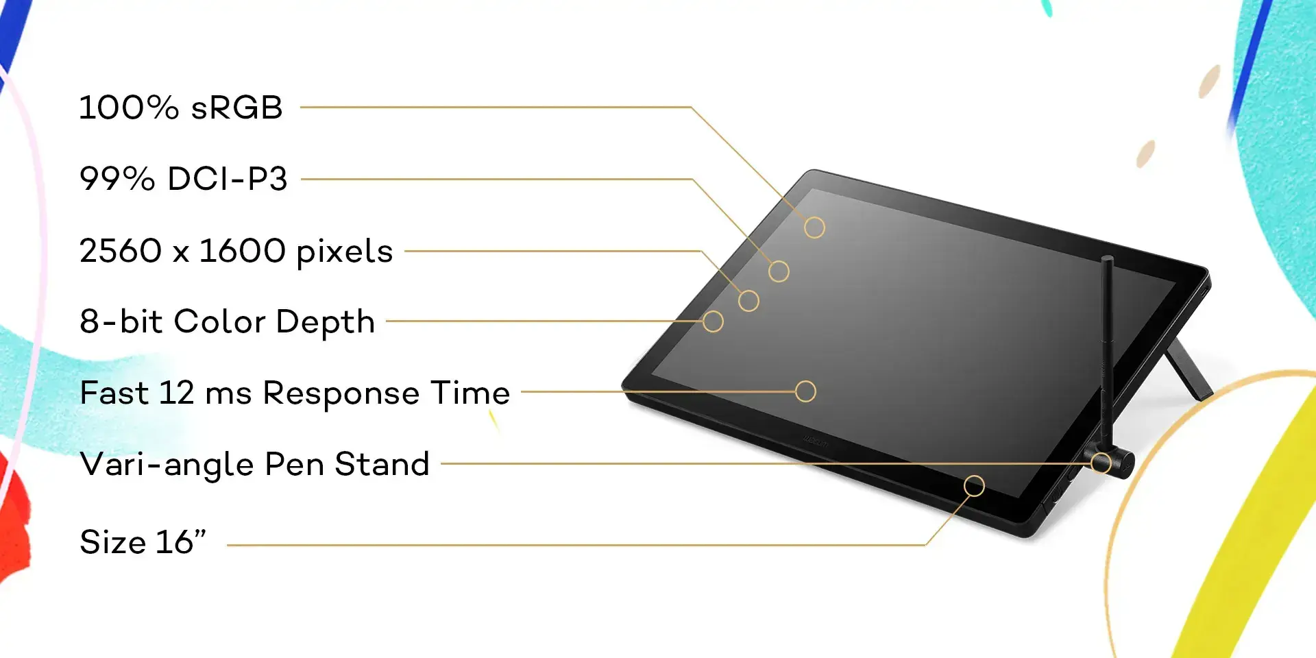 Wacom graphics tablet Cintiq 16 (2025)