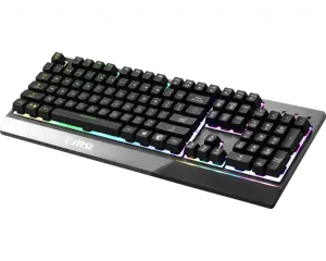 MSI "Vigor GK30" žaidimų klaviatūra, JAV išdėstymo, laidinė, juoda