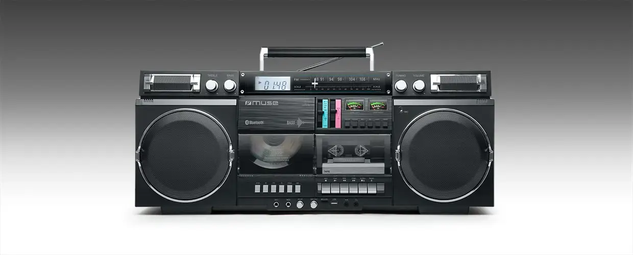 "Muse M-380 GB Ghetto Blasters", juodos spalvos