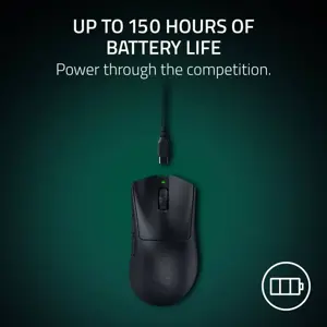 Razer DeathAdder V4 Pro Belaidė žaidimų pelė RF Wireless + USB-A, 45000 DPI, Juoda
