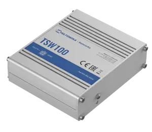 TELTONIKA TSW100 Pramoninis nevaldomas PoE/komutatorius