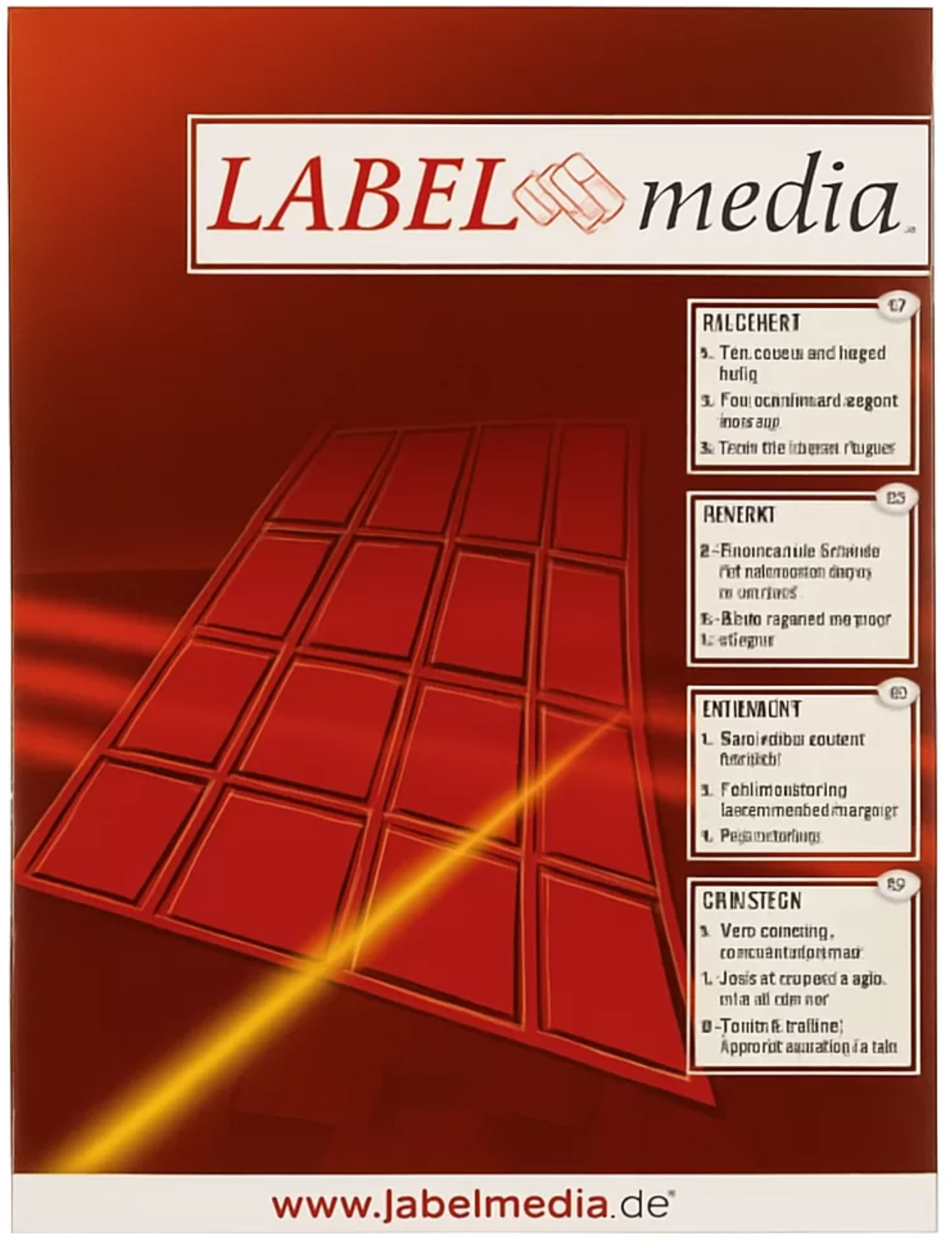 Lipnios etiketės LabelMedia, A4, baltos, 105x148.5 mm, (4) (100)  0707-752