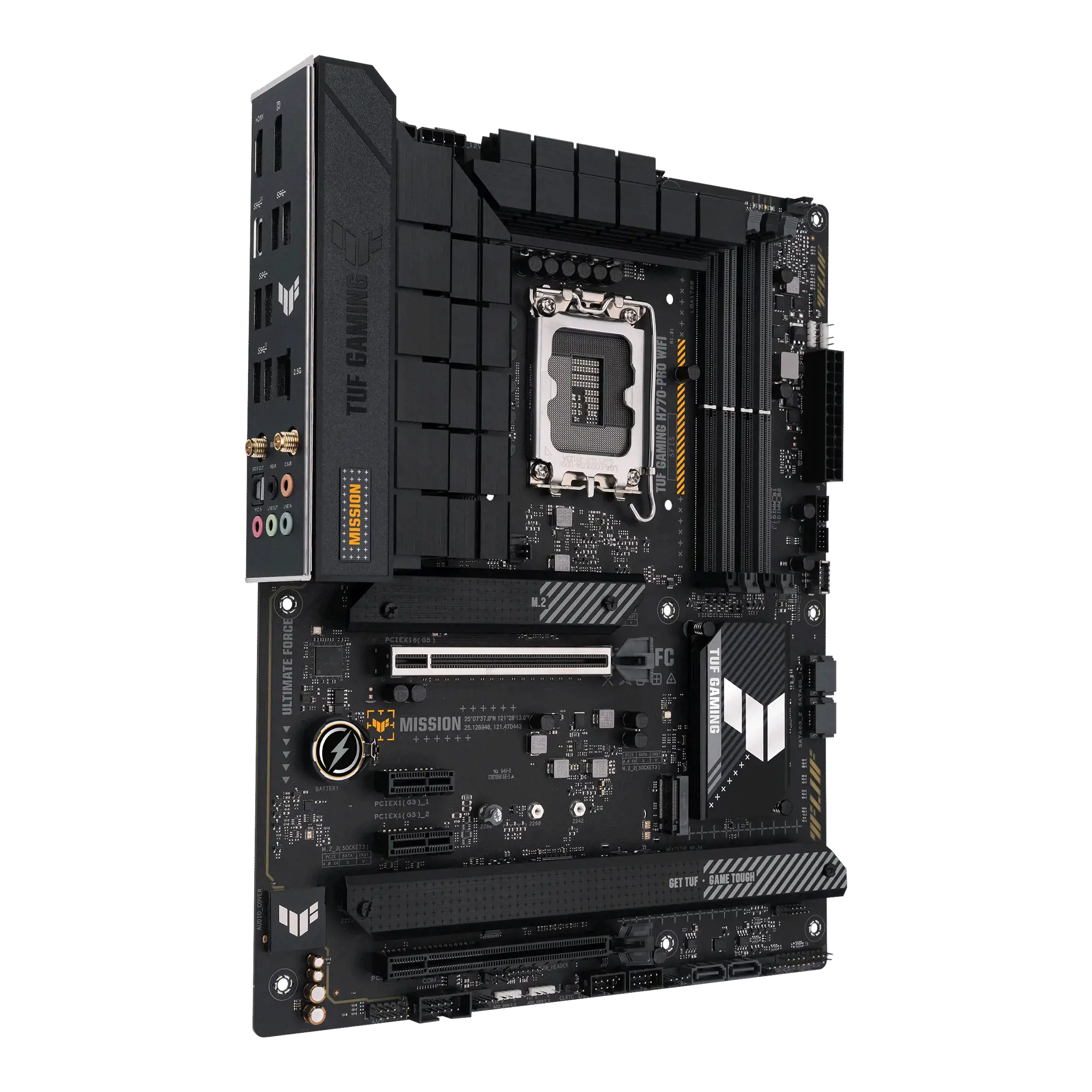 ASUS TUF GAMING H770-PRO WIFI, "Intel", LGA 1700, "Intel® Celeron®", "Intel® Core™ i3", "Intel® Core™ i5", "Intel® Core™ i7", "Intel® Core™ i9",..., LGA 1700, DDR5-SDRAM, 128 GB