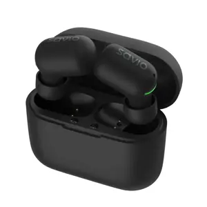 "Savio" TWS-09 IPX5 ausinės / ausinės Belaidės ausinės su "Bluetooth" juoda