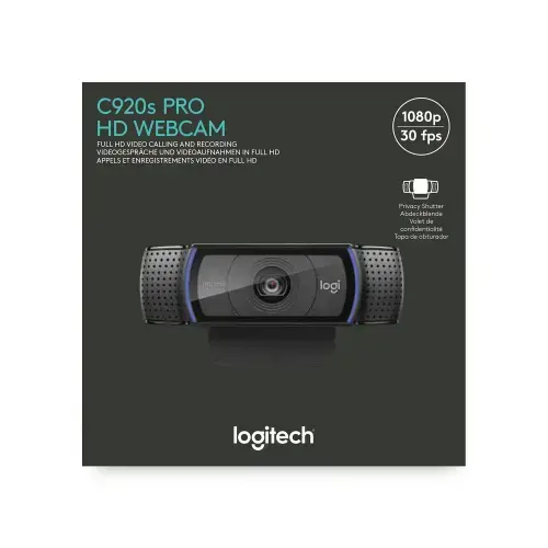 "LOGITECH C920S Pro HD Webcam" - EMEA