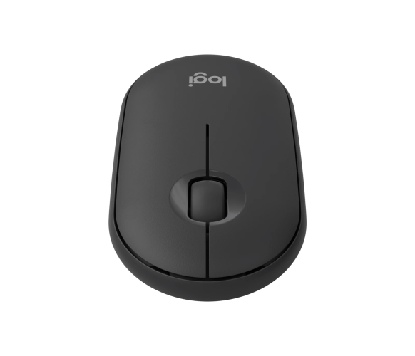 "Logitech Pebble 2 M350s", dvipusis, optinis, RF belaidis + "Bluetooth", 4000 DPI, grafito spalvos