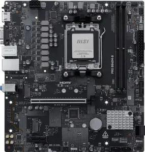 Mainboard MSI AMD B840 SAM5 Micro-ATX Memory DDR5 Memory slots 2 PROB840M-B