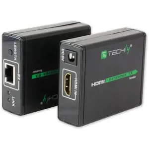 TECHLY 309739 Techly HDMI ilgintuvas su Cat.6/6a.7 kabeliu, iki 60 m Full HD 3D