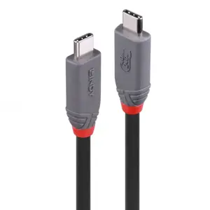 Lindy 1.5m USB 4 240W Type C Cable, Anthra Line, 1.5 m, USB C, USB C, USB4 Gen 3x2, 40 Gbit/s, Black