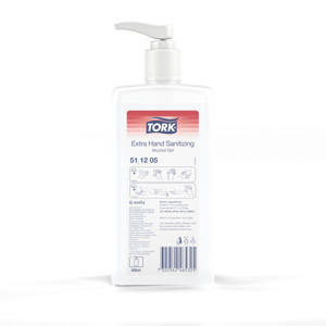 Rankų dezinfekavimo priemonė TORK, su pompa, gelinė ,0,5 l, 511205