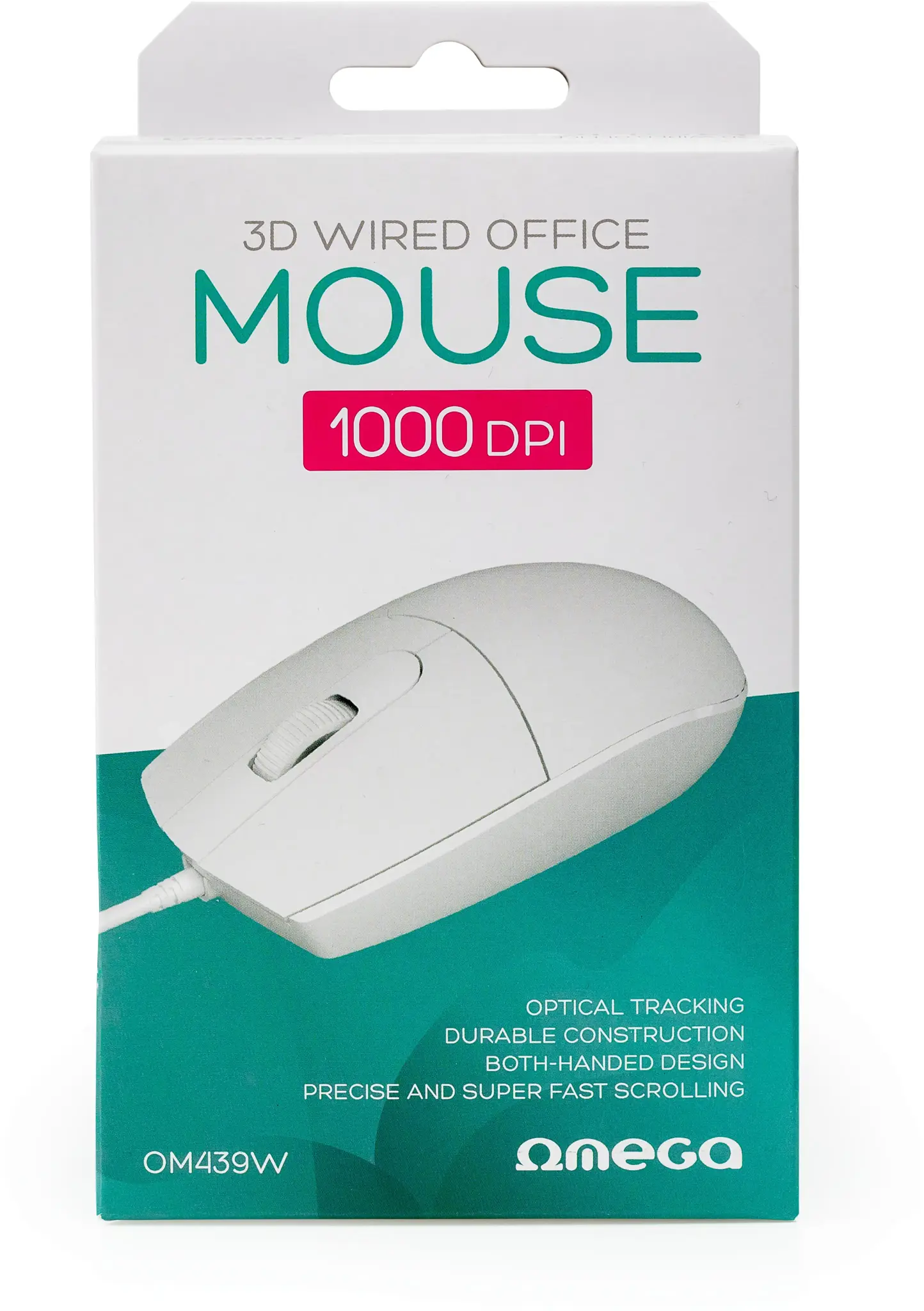 Omega mouse OM-439 Basic, white