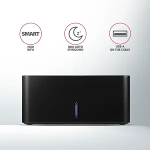 AXAGON ADSA-SN USB3.0 - 1x SATA 6G HDD doko stotelė, juoda