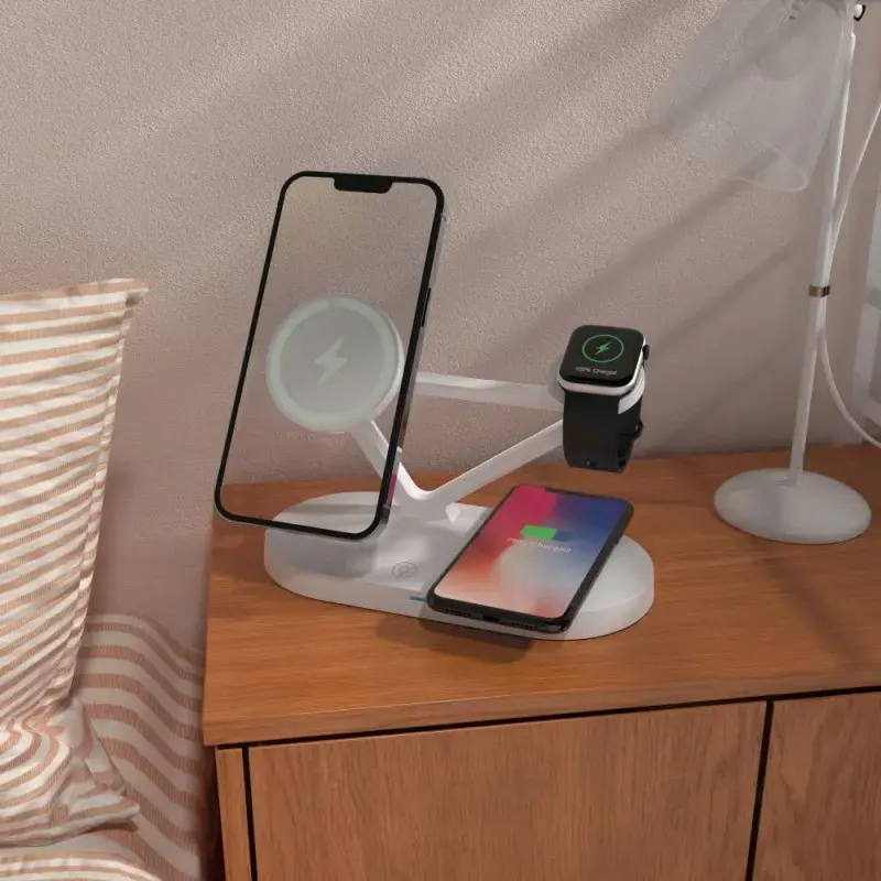 Tech-Protect wireless charger A41 3in1 QI15W, white