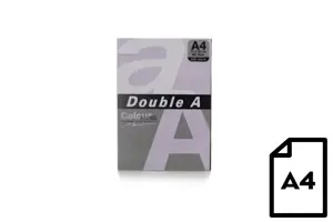 Spalvotas popierius Double A, 80g, A4, 100 lapų, Rainbow 3, 5 spalvų