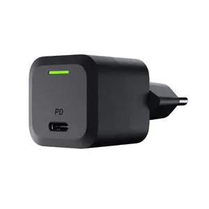 GREEN CELL įkroviklis USB-C GaN GC PowerGaN 33W PD 3.0 QC 3.0 1x USB-C juodas