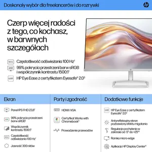 HP 23.8-inch Series 5 FHD monitor - 524sf