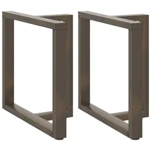 Valgomojo stalo kojelės, 2 vnt., juodos, 70x35x(72-73) cm, plienas