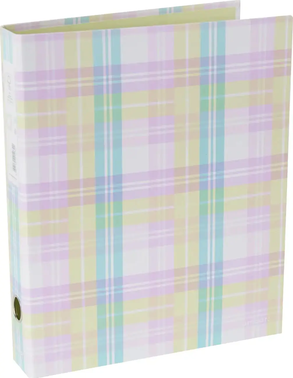 A4 Ringbinder 2 Rings Pastel Plaid