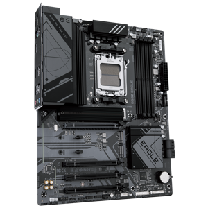 GIGABYTE B650 EAGLE Motherboard - Supports AMD Ryzen 9000 CPUs, 12+2+2 Phases Digital VRM, up to 7600MHz DDR5 (OC), 1xPCIe 5.0 + 2xPCIe 4.0 M.2, GbE LAN, USB 3.2 Gen2, AMD, Socket AM5, AMD Ryzen™ 5, AMD Ryzen 7 7th Gen, AMD Ryzen 9 7th Gen, Socket AM5, 192 GB, DDR5-SDRAM
