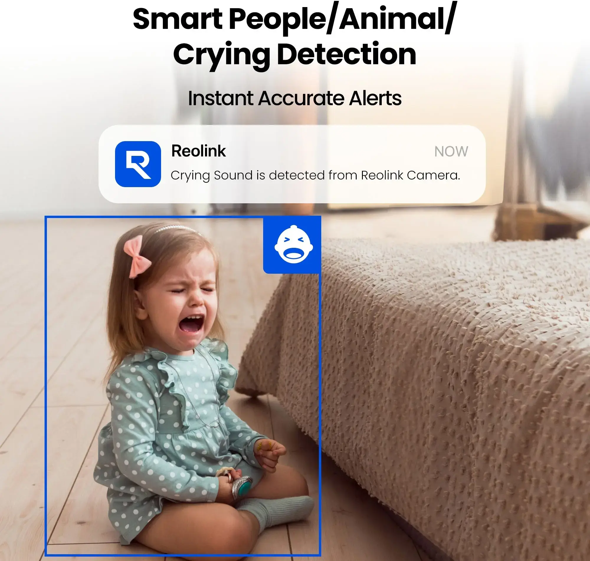 Reolink Smart Wi-Fi PT Indoor Security Camera | E331 | PTZ | 5 MP | F4mm/F1.6 | H.264 | Micro SD, Max. 512 GB
