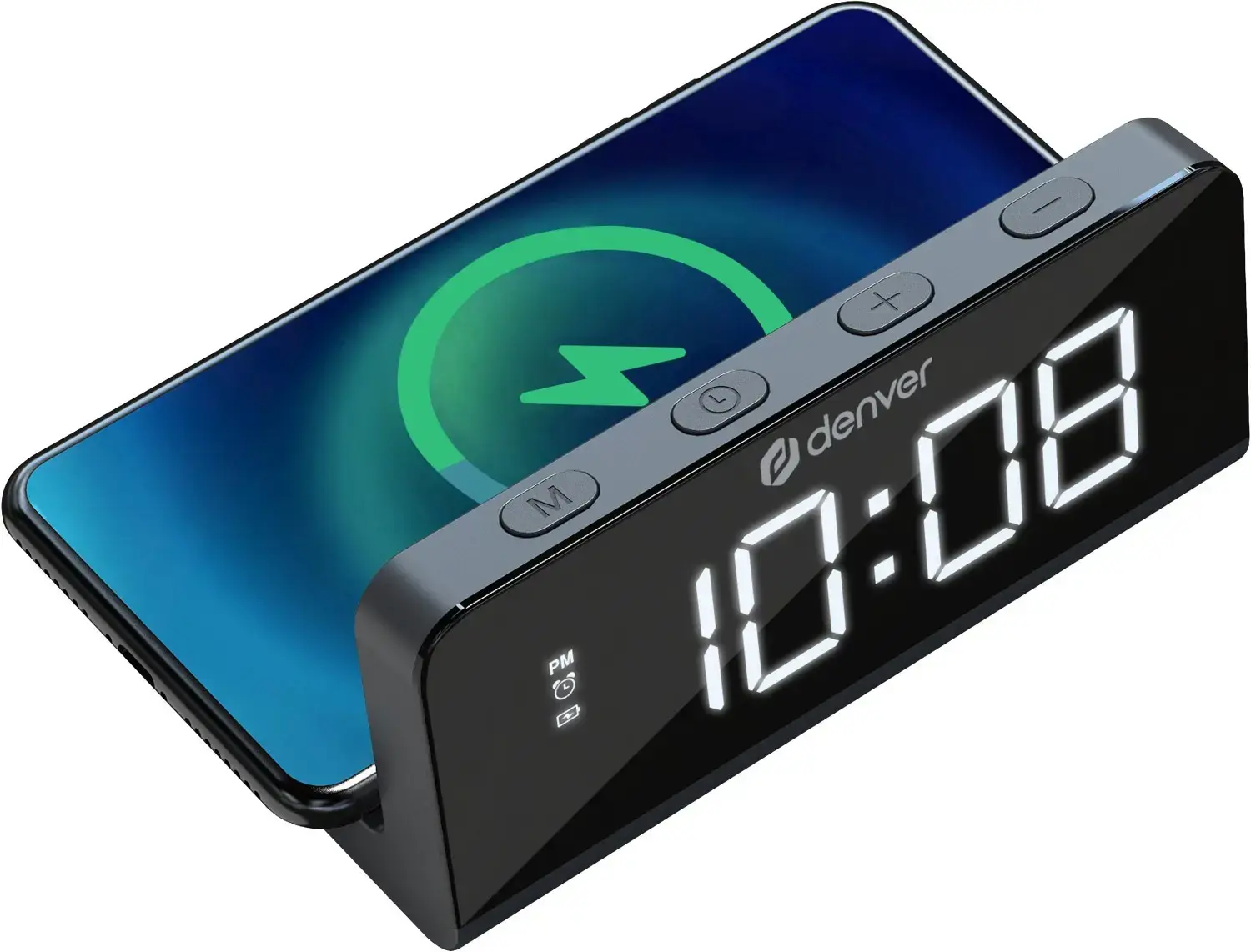 Denver alarm clock with charger ECQ-103MK2