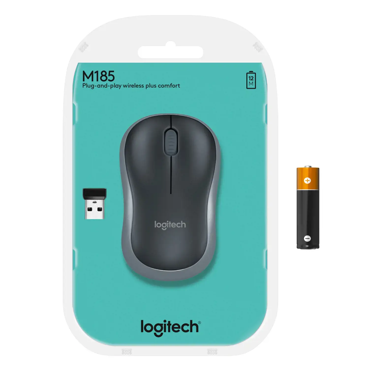 LOGITECH M185 belaidė pelė - mėlyna - EER2