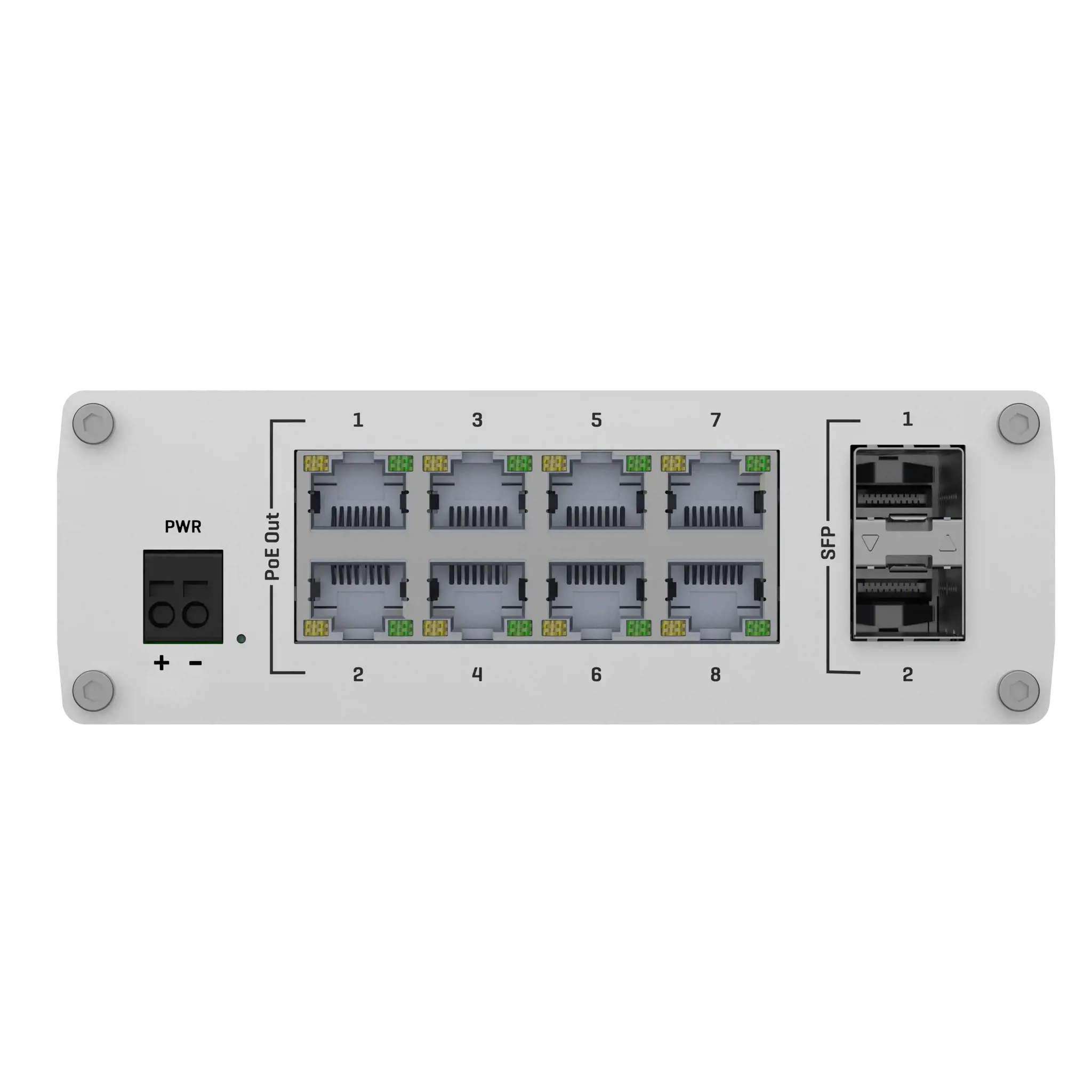 TELTONIKA IOT KOMUTATORIUS TSW200 POE 8X 30W PRIEVADAS