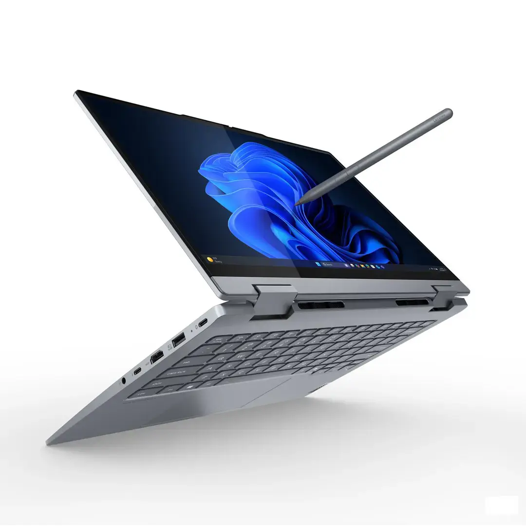 Lenovo ThinkBook 14 2-in-1 G5 IAU Intel Core Ultra 7 255U Hybrid (2-in-1) 35.6 cm (14") Touchscreen WUXGA 16 GB DDR5-SDRAM 512 GB SSD Wi-Fi 6E (802.11ax) Windows 11 Pro Swiss Grey