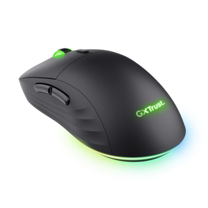 Trust GXT 927 Redex+, Right-hand, Laser, RF Wireless + USB Type-A, 25600 DPI, Black