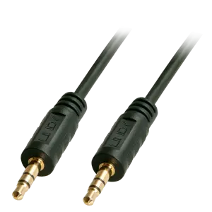 "Lindy" 5 m "Premium Audio" 3,5 mm lizdo kabelis, 3,5 mm, vyriškas, 3,5 mm, vyriškas, 5 m, juodas