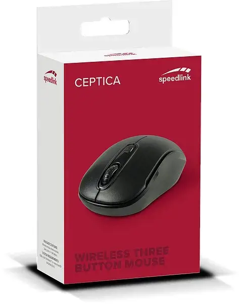 "Speedlink" pelė "Ceptica Wireless", juoda (SL-630013-BKBK)