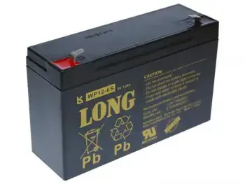 LONG 6V 12AH LEAD-ACID BATTERY F1 (WP12-6S)