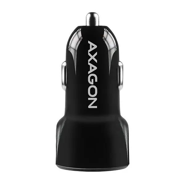 AXAGON PWC-QC5 automobilinis įkroviklis Smart 5V 2,4A + QC3.0, 30W, juodas