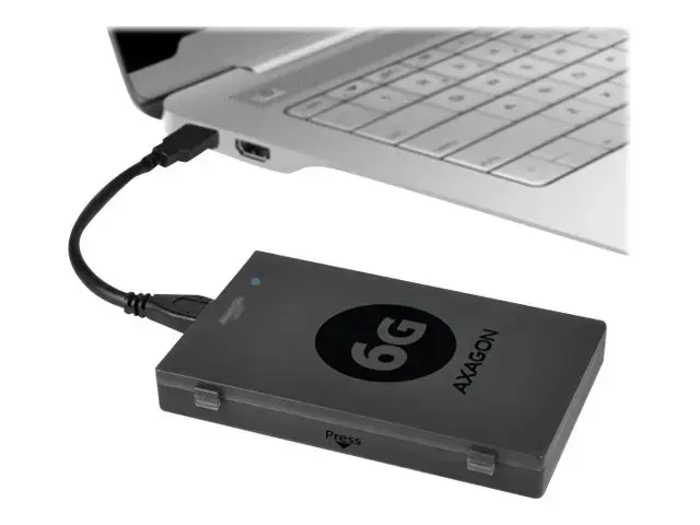 AXAGON ADSA-1S6 USB3.0 - SATA 6G UASP HDD išorinis adapteris su dėklu