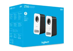 "Logitech Z150" stereofoniniai garsiakalbiai, ES, 2.0 kanalų, laidiniai, 3 W, balti