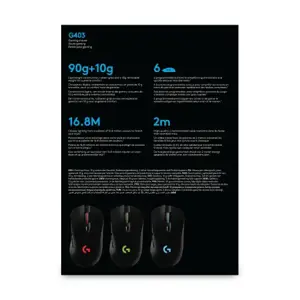 LOGITECH G403 HERO žaidimų pelė EWR2