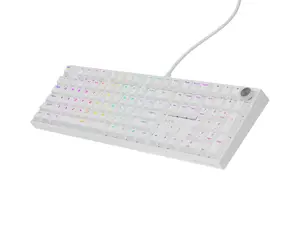 Genesis Thor 404 | Mechanical Gaming Keyboard | Wired | US | Outemu Peach Silent | White