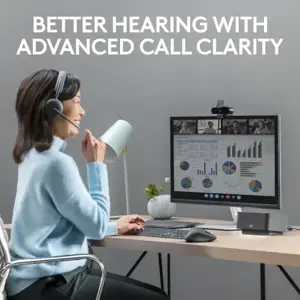 Logitech Zone Wireless 2 UC Belaidės ausinės, USB-C, USB-C Bluetooth receiver, Graphite