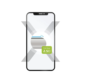 Fiksuotas pilnas dangtelis "Xiaomi Redmi Note 13" grūdinto stiklo juoda ekrano apsauga