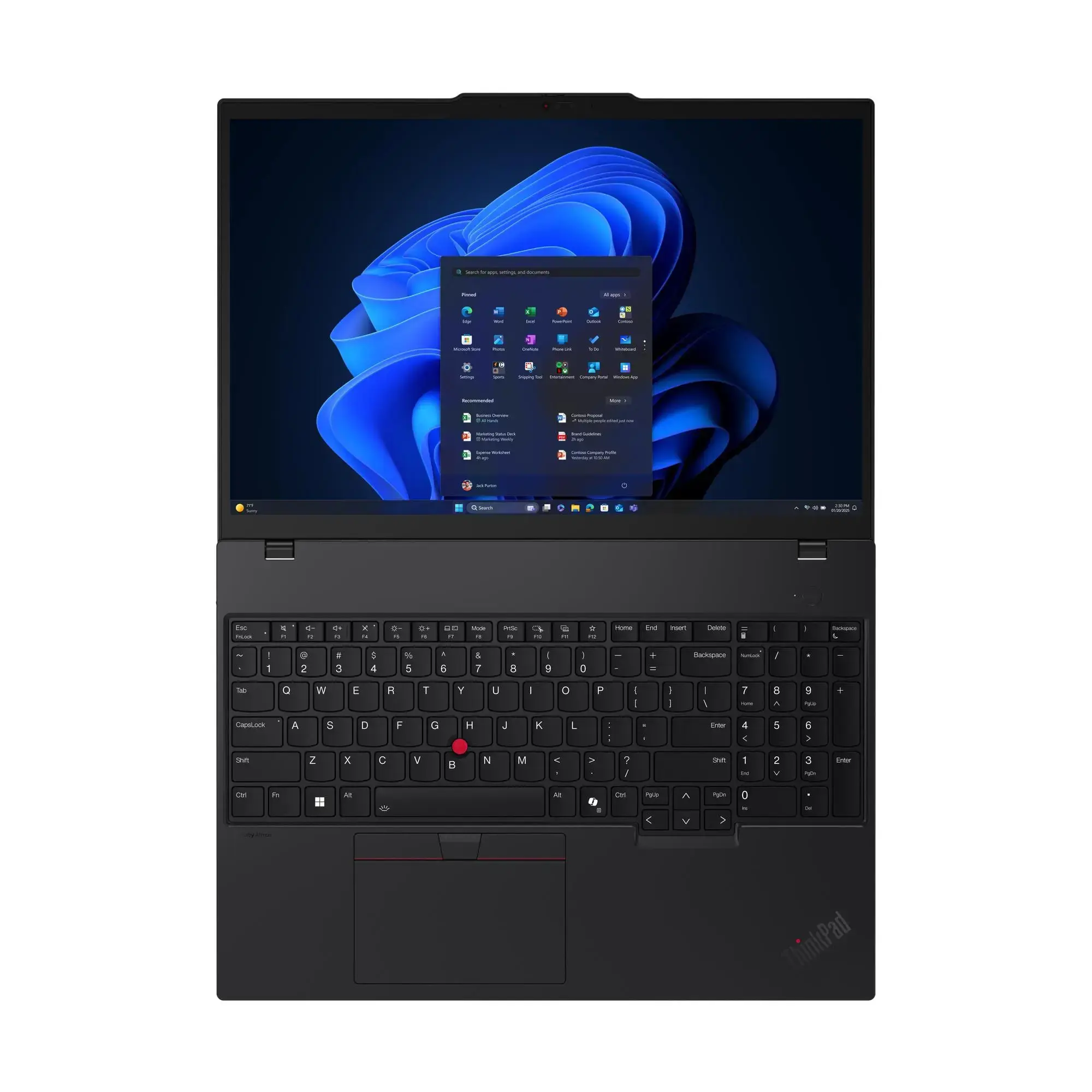 Nešiojamas kompiuteris Lenovo Thinkpad T16 G4 Intel, Intel Core Ultra 5 225U (Max. 4.80 GHz, 12M, 12C), 512 GB, 16 Coliai, Windows 11 Pro
