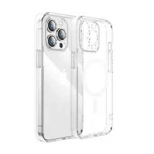 "Joyroom 14D" magnetinis dėklas Magnetinis dėklas "iPhone 14", suderinamas su "MagSafe", skaidrus (…